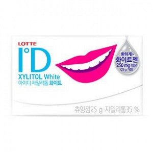 LOTTE Жевательная резинка "ID WHITE" ,25 гр