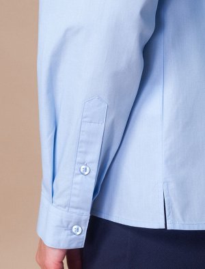 Укороченная базовая блузка из хлопкового поплина с добавлением ПЭ