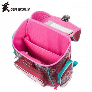 Школьный ранец Grizzly - Ортопедический, легкий с жесткой спинкой
