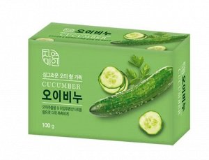 Увлажняющее туалетное мыло с экстрактом огурца "Moisture Cucumber Soap" (кусок 100 г)