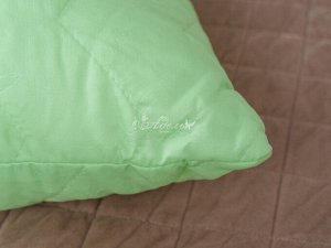 Подушка "Бамбук" микрофибра(зел) 48*68 (550г)на молнии лебпух+бамбук, стег (Н)