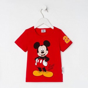 Disney Футболка детская Mickey Микки Маус, красный