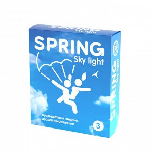 ПРЕЗЕРВАТИВЫ SPRING SKY LIGHT (ультратонкие) 3 шт.