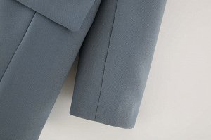 Женский пиджак, цвет серо-синий
