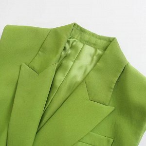 Женский жилет с поясом, цвет зеленый