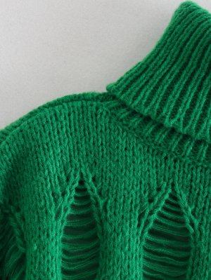 Женский свитер, цвет зеленый