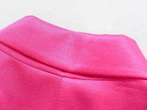 Женский пиджак на завязках, цвет ярко-розовый