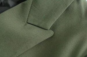 Женский пиджак на пуговице, цвет зеленый