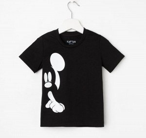 Футболка "Mickey" Микки Маус, чёрный