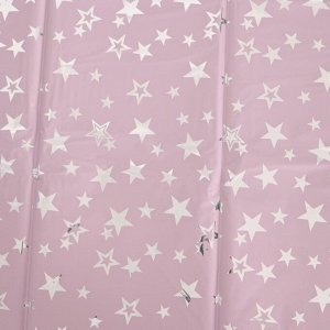 Скатерть «Звёзды», 137 ? 183 см, цвет розовый