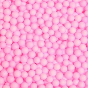 Наполнитель для шаров и слаймов «Пенопласт», 0,3 см, 20 г, цвет розовый, МИКС
