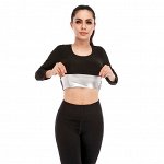 Лонгслив для похудения спортивный, цвет черный