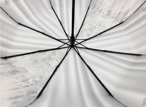 Зонт женский полуавтомат Романтик цвет Серый (DINIYA)