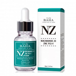 Укрепляющая сыворотка для сужения пор Cos De BAHA Niacinamide 20% Zinc 4% PCA