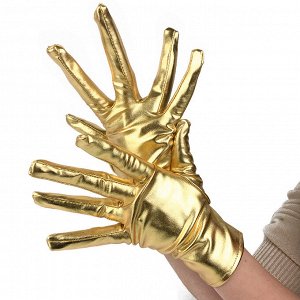 Перчатки золотистые короткие под латекс "Gold" (Wetlook Glossy)