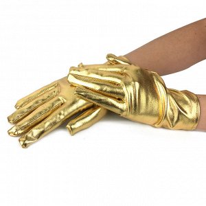 Перчатки золотистые короткие под латекс "Gold" (Wetlook Glossy)
