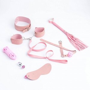 Эротический набор, розовый, 8 предметов