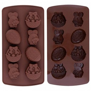 Форма для шоколадных конфет силиконовая "Пасхальное настроение"