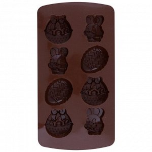 Форма для шоколадных конфет силиконовая "Пасхальное настроение"