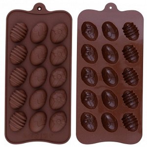 Форма для шоколадных конфет силиконовая "Пасхальные сладости"