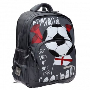 Рюкзак школьный Bruno Visconti "Футбол.Англия", 40 х 30 х 19 см, эргономичная спинка, пенал в подарок