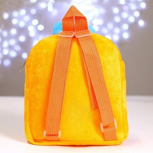 Рюкзак детский плюшевый «Новогодний зайка», 22?17 см