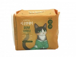 Прокладки, ультратонкие дышащие ежедневные (15 см - 20 шт), Secretday, Ю.Корея, 40 г, (60)