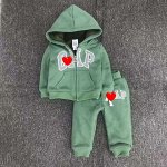 Детский утепленный костюм, надпись &quot;GAP&quot;, цвет зеленый
