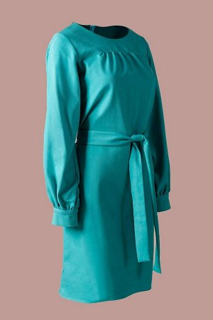 Платье Материал: плотная костюмная ткань . Состав: 65% полиэстер, 35% вискоза. Цвет может отличаться от фотографии на полтона, размеры 42-56. Длина от талии до низа юбки 58 см.