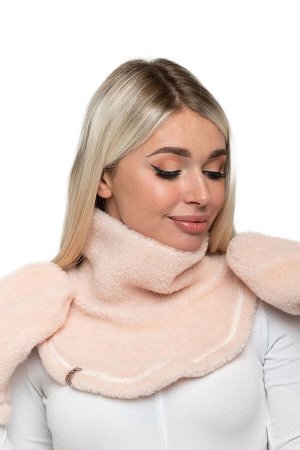 WOOLLAMB Воротник манишка мех цвет Пудра