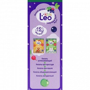 Кисель Leo Kids Леовит витаминный для глаз с лютеином, 5 пакетов по 12 г