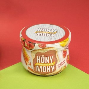 Кремовый мед Hony Mony, с клубникой и ревенем, 250 г