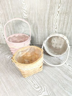 Корзина Корзина плетеная из бамбука , круглая с квадратным дном
очень прочная,жесткая.
С непромокаемой пленкой внутри.
D 15см;
Глубина 11см;
Цена за 1 шт.