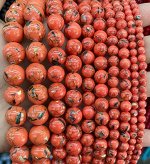Бусины из морской ракушки тонированные, 8 мм