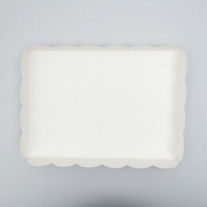 Коробочка для печенья белая, 25 х 18 х 4 см
