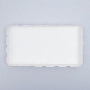 Коробочка для печенья белая, 10,5 х 20 х 3 см