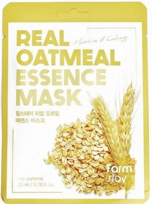 Farm Stay Real Oatmeal Essence Mask Тканевая маска для лица с экстрактом овса, 23 мл