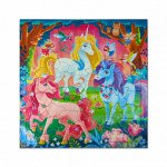 Пазл фигурный на подложке+Дополненная реальность. 80 деталей. Единороги. 30х30,5 см. ГЕОДОМ