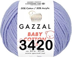 Пряжа Gazzal Baby Cotton 25