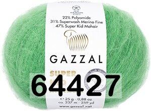 Пряжа Gazzal Super Kid Mohair