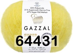 Пряжа Gazzal Super Kid Mohair