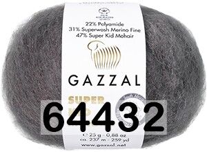 Пряжа Gazzal Super Kid Mohair