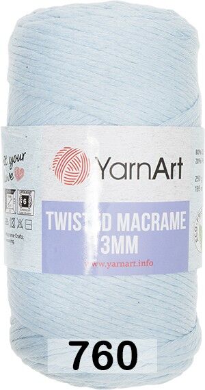 Пряжа Yarnart Macrame Twisted 3 Mm