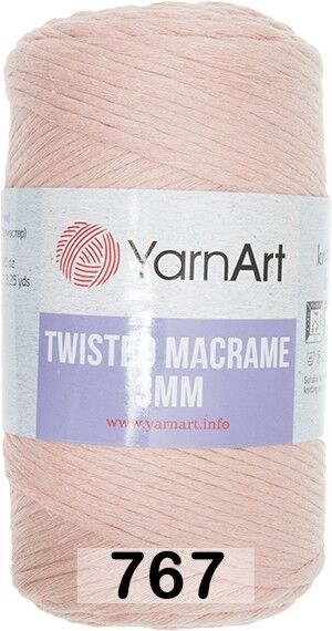 Пряжа Yarnart Macrame Twisted 3 Mm