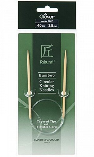 Спицы Clover Takumi круговые бамбуковые