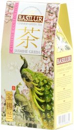 BASILUR. Зеленый с жасмином 100 гр. карт.пачка
