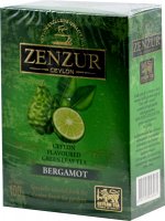 Zenzur. Bergamot green tea 100 гр. карт.пачка