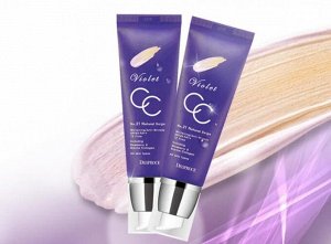 Deoproce СС крем для любого типа кожи лица Violet CC Cream №23 Sand Beige(Песочный Бежевый), 50 гр