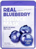 Farm Stay Real Blueberry Essence Mask Тканевая маска для лица с экстрактом черники, 23 мл