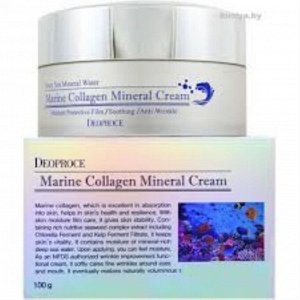 Deoproce Омолаживающий крем с морским коллагеном Marine Collagen Mineral Cream, 100 гр